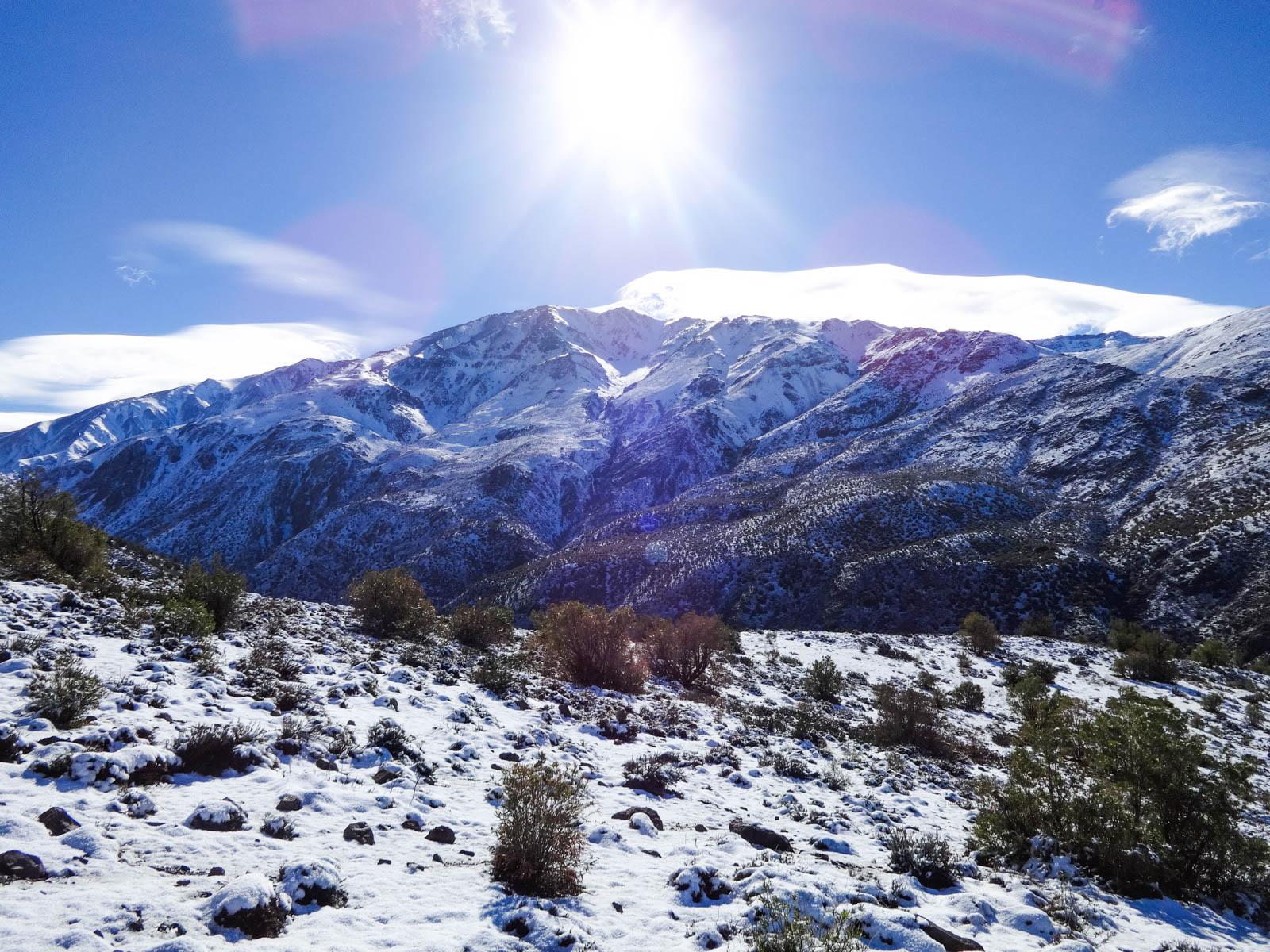 Cerro Canoitas trekking and hiking near Santiago